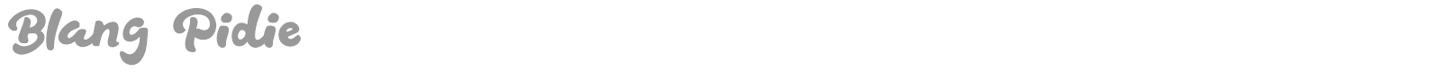 Blang Pidie font preview